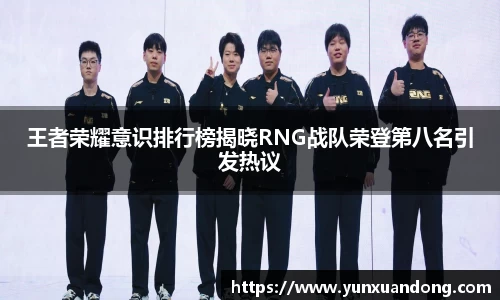 王者荣耀意识排行榜揭晓RNG战队荣登第八名引发热议